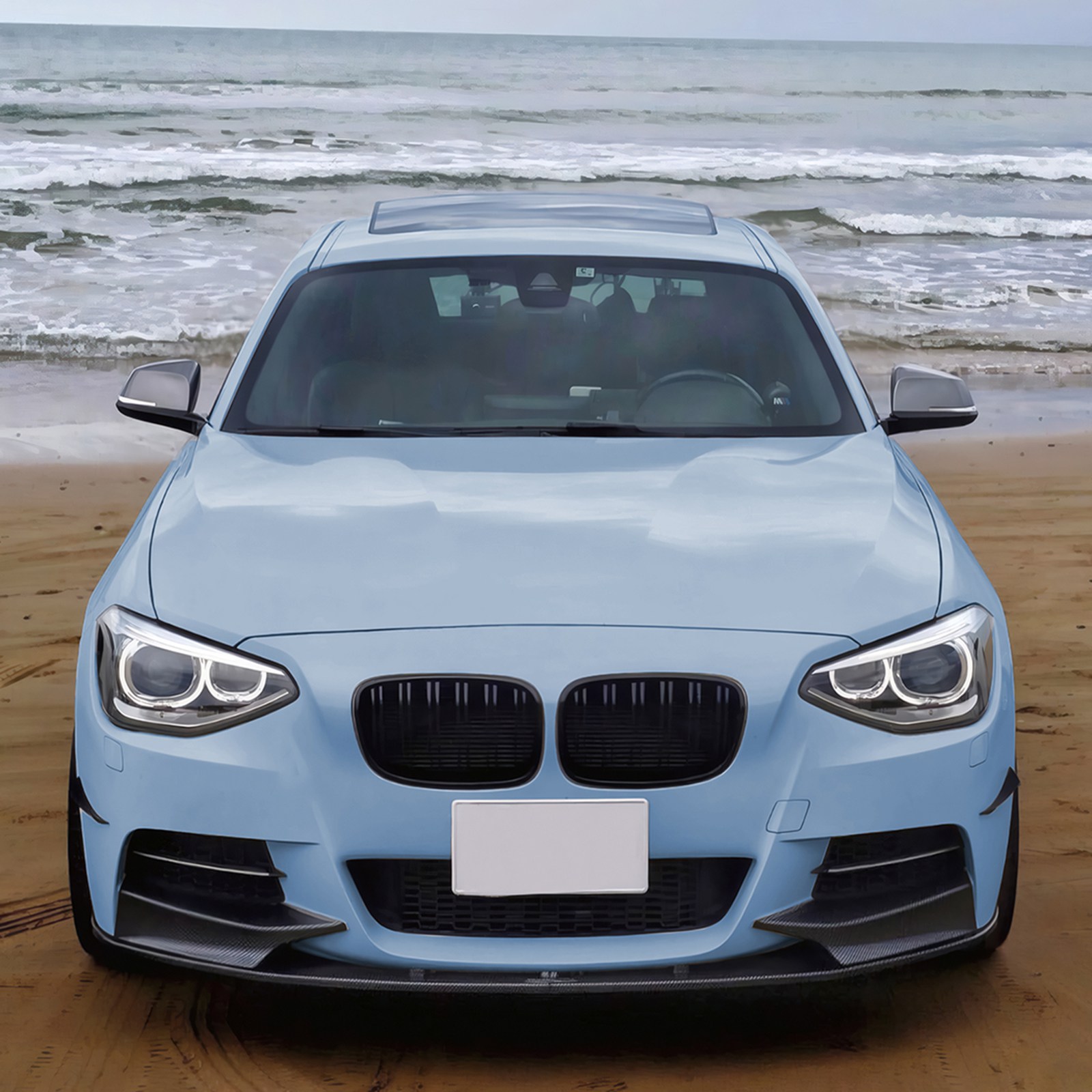 Front Kidney Grille Gloss Black For BMW 1 Series F20 F21 2011-2014