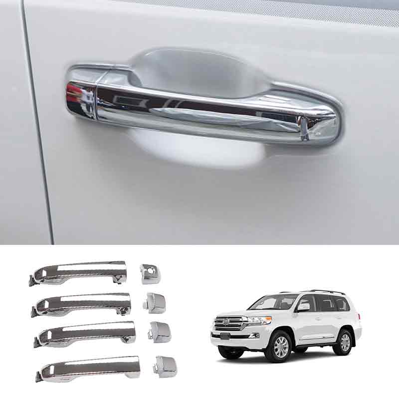 Chrome Side Door Handle Accessories Replace For Toyota Land