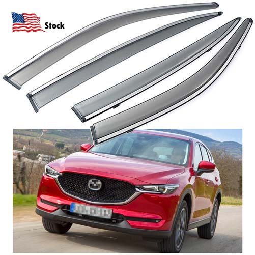 For Mazda CX-5 2017-2022 Window Visor Vent Sun Shade Rain Guard