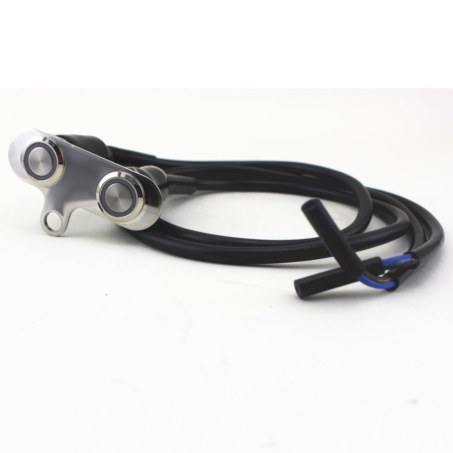 Universal Motorcycle Horn Engine Start Kill Dual Button LED Self-return