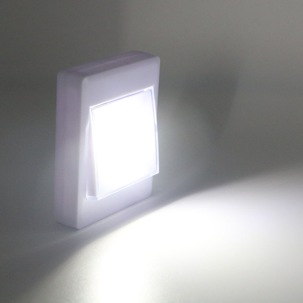 CORDLESS COB LED BATTERY OPERATED SWITCH LIGHT MAGNETIC WALL NIGHT LIGHT 4*AAA eBay