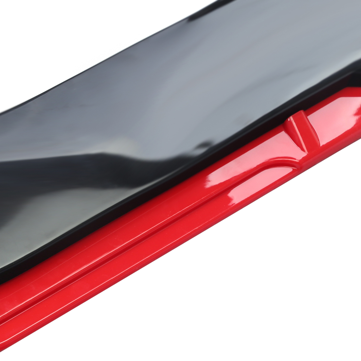 Black & Red Front Bumper Lip Splitter Spoiler Kit For Nissan Altima 2016-2018 – 5-Piece Set