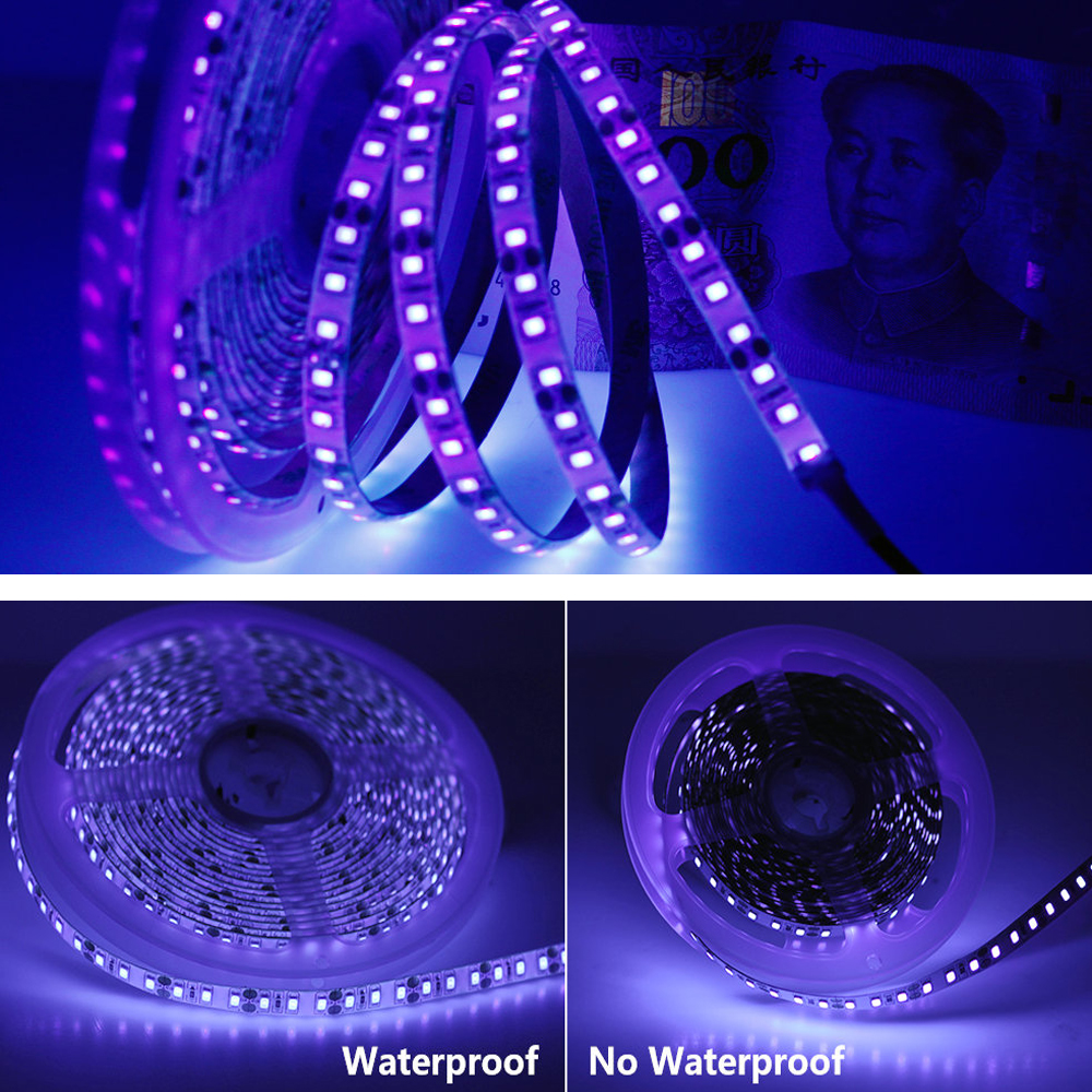 5m 300led600led 3528 Uv Ultraviolet Purple Led Strip 395nm 120ledm