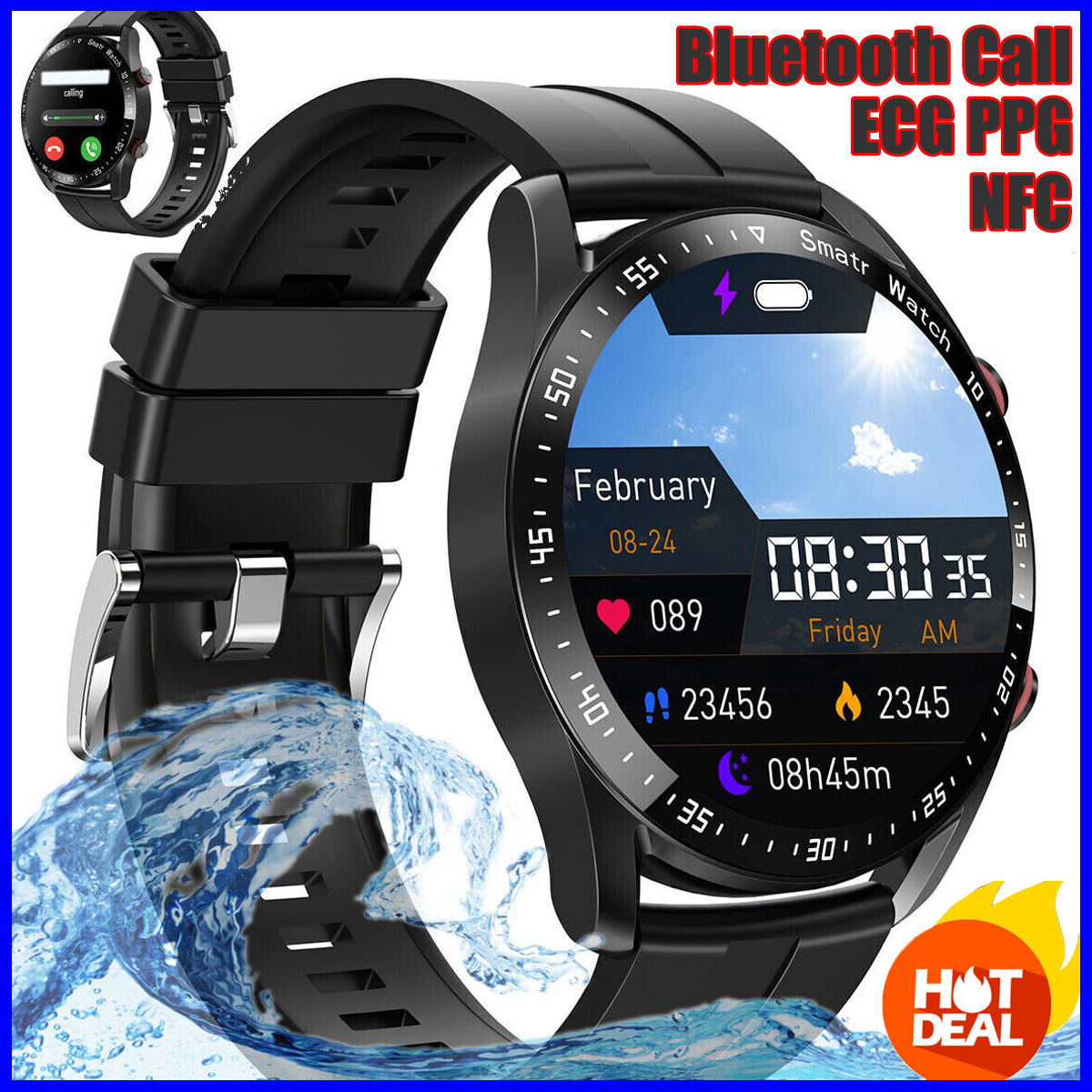 2024 Smart Watch Men/Women Waterproof Smartwatch Bluetooth  display picture 2