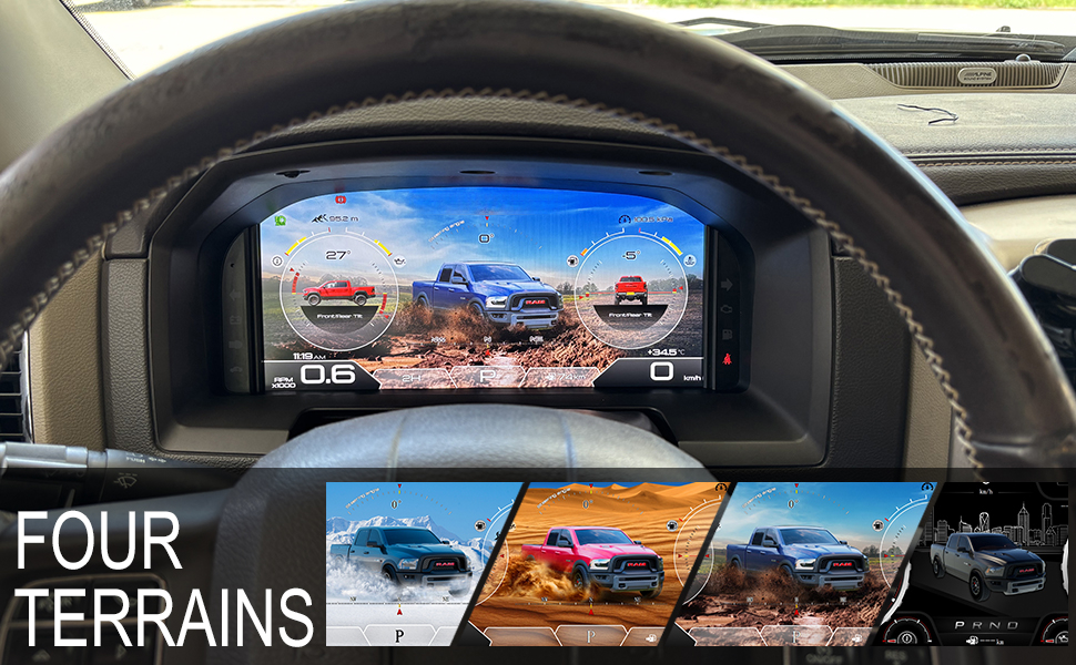 Car Digital Cluster Instrument Speed Meter after installation