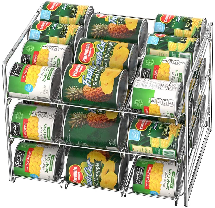 Stackable Can Rack Organizer, 3Tier Can Rack Holds Up To 36 Cans