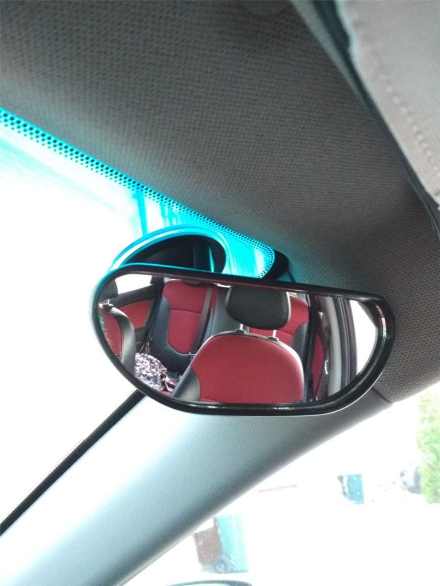 Universal Car Interior Safety Rear Seat View Mirror Adjustable Angle Suction Cup