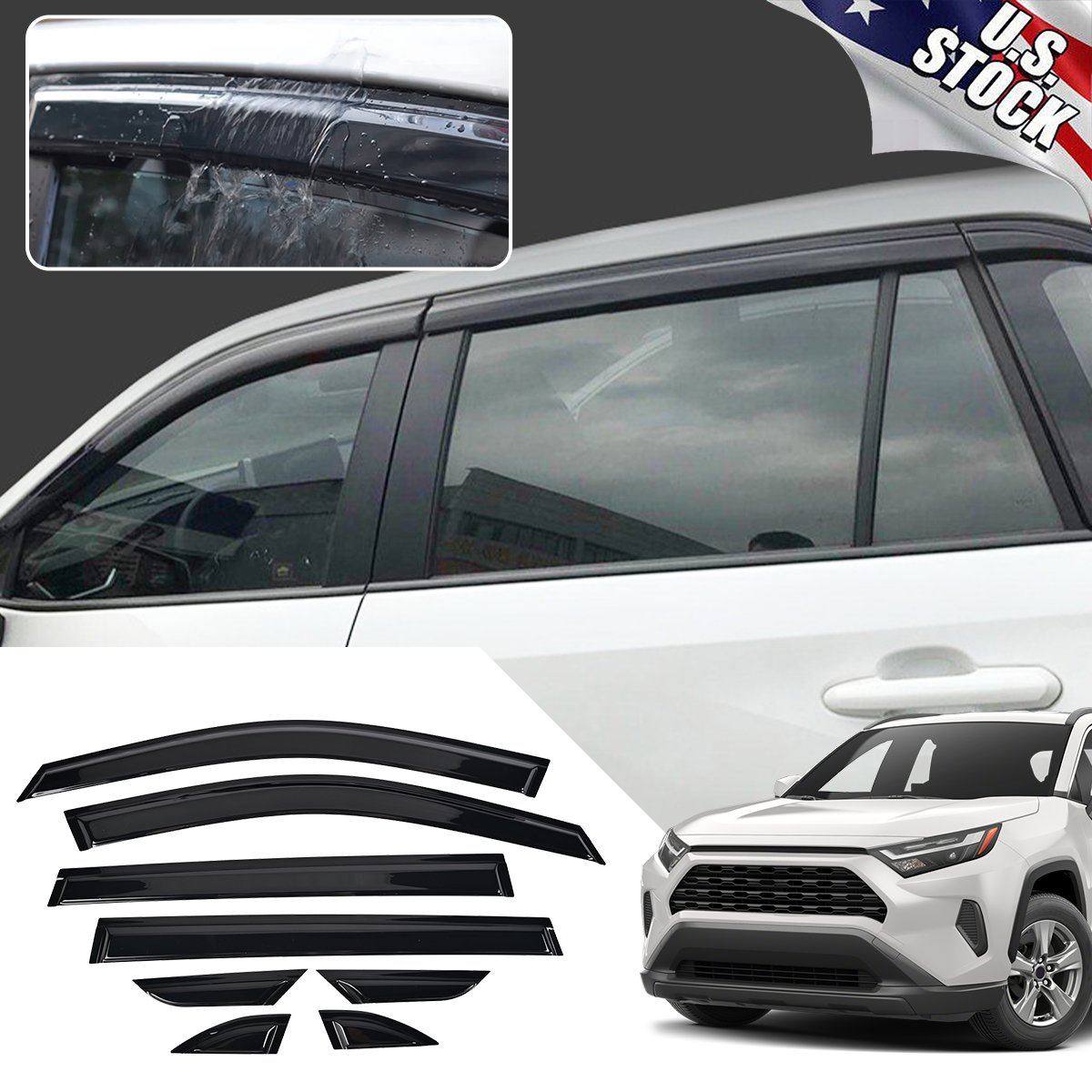 Parasole Pieghevole Per Toyota RAV4 2019-2025 – LANGBEAN, Blocca 99% UV E Riduce Calore Interno Di 15-20°C Con Borsa Multifunzione