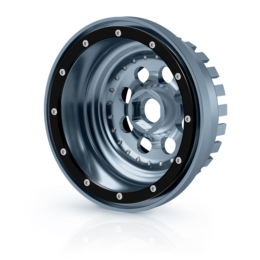 4PCS Beadlock Wheel Rims Upgrades for Arrma 1:7 Mojave 6S