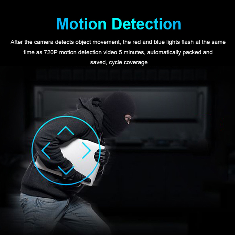 Portable Home Security Cameras Covert Nanny Spy Camera Wireless Hidden WiFi  Mini Camera HD 1080P Cam Small Indoor Outdoor Video Recorder Motion  Activated Night Vision 