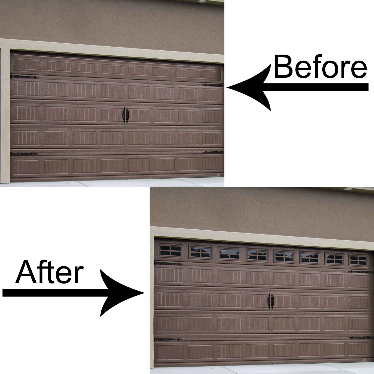 32pcs Vinyl Panels for Car Garage Door Decoration Fake Faux