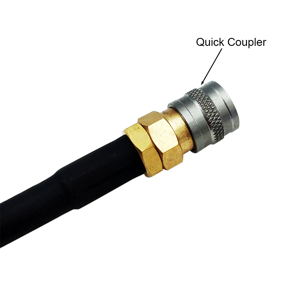 Airsoft PISTOL HPA SLP FLEX Air Hose Line with Quick Coupler Fittings