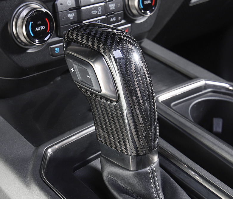 Real Carbon Fiber Console Gear Shift Frame Cover For Ford F150 F-150 ...