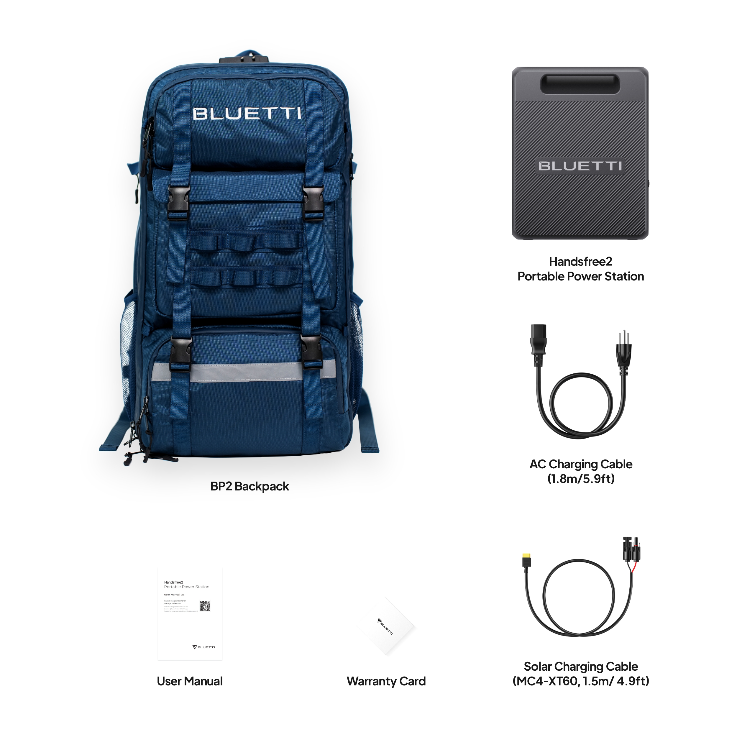 BLUETTI Handsfree 2 Backpack Power Station 700W 512Wh Portable for