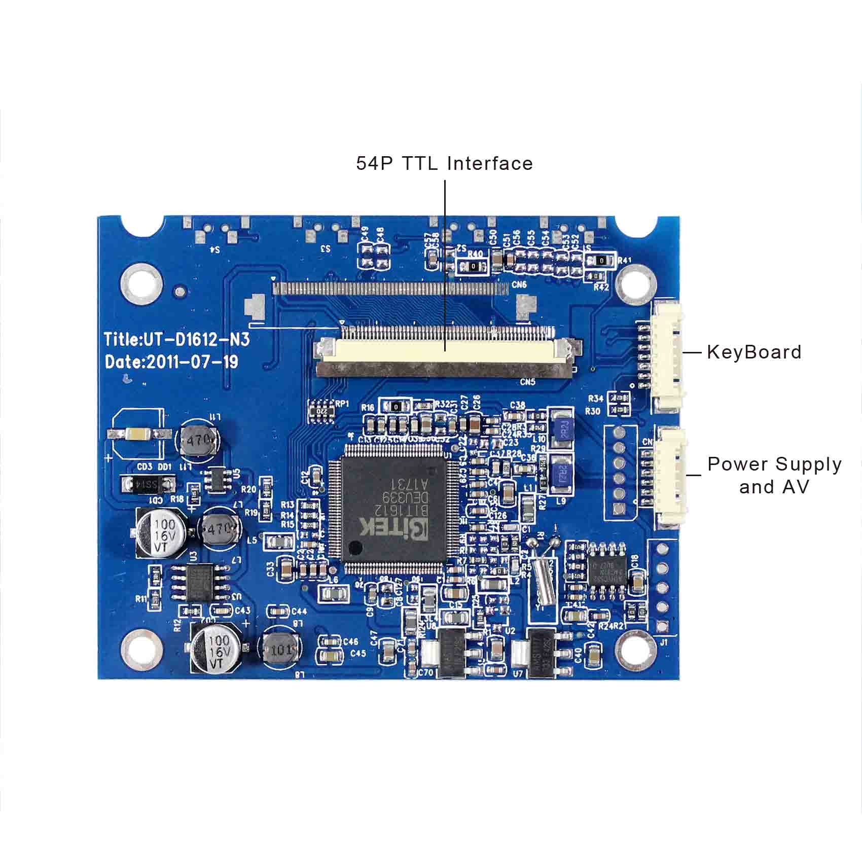 FTVOGUE 3.5 Zoll TFT LCD Display - Kompatibel Mit LQ035NC111, 320x240 Pixel, 54-Pin Anschluss