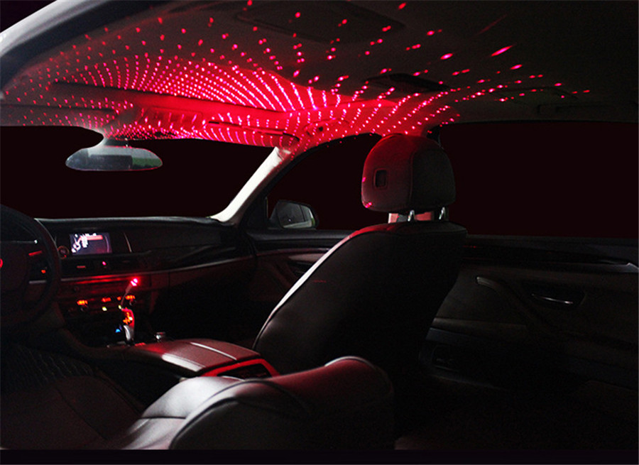Details About Mini Led Car Roof Star Night Lights Projector Light Ambient Atmosphere Usb Plug