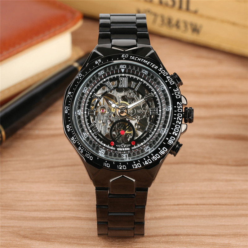 WINNER Men's Automatic Mechanical Watch Skeleton Wristwatch