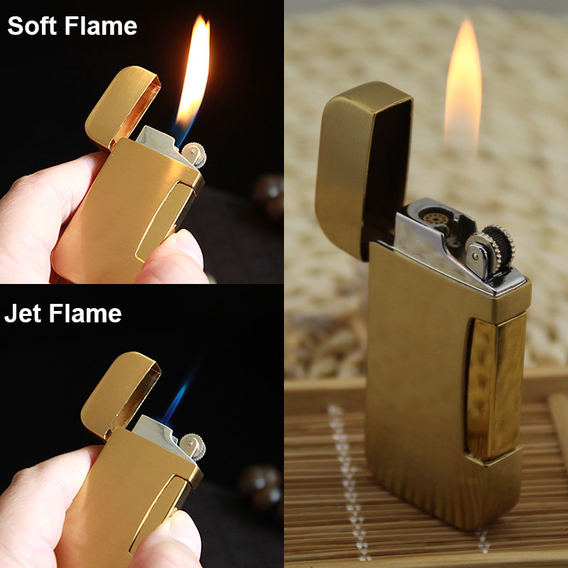 Jet/Soft Flame Lighter Adjustable Refillable Butane Gas Cigar Lighters