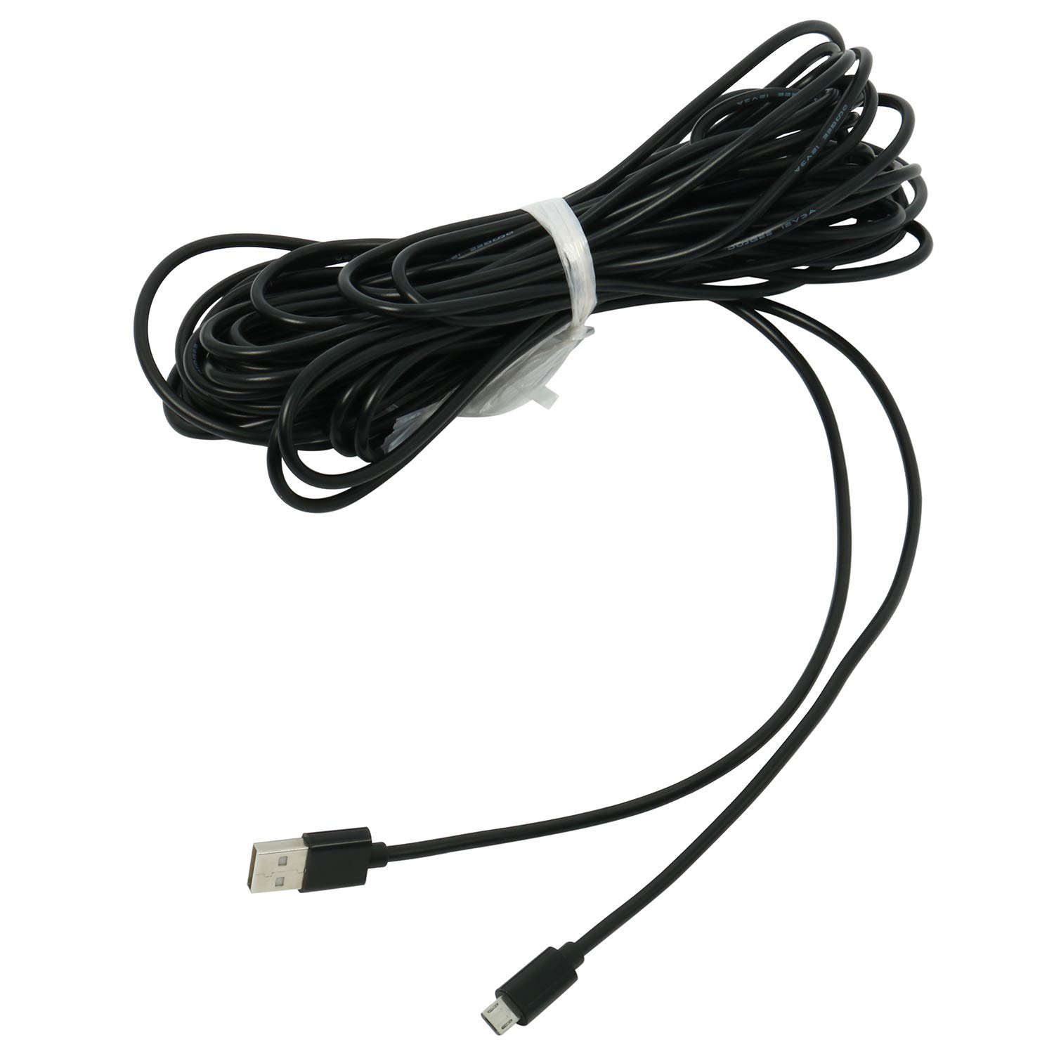 2 Pack 33Ft Micro USB Extension Power Cable for Home Security Camera