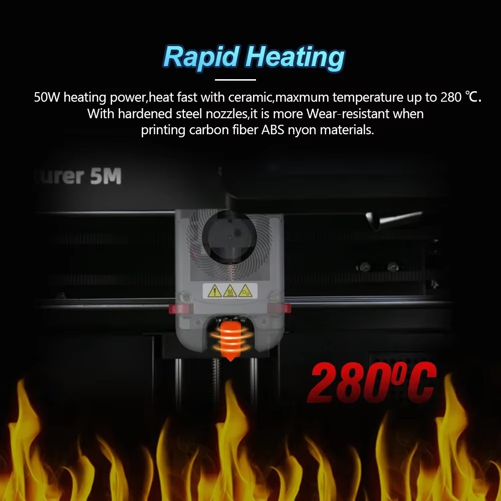 Upgrade Hotend Kit 0.4mm Nozzle For Flashforge Adventurer AD5M/5M