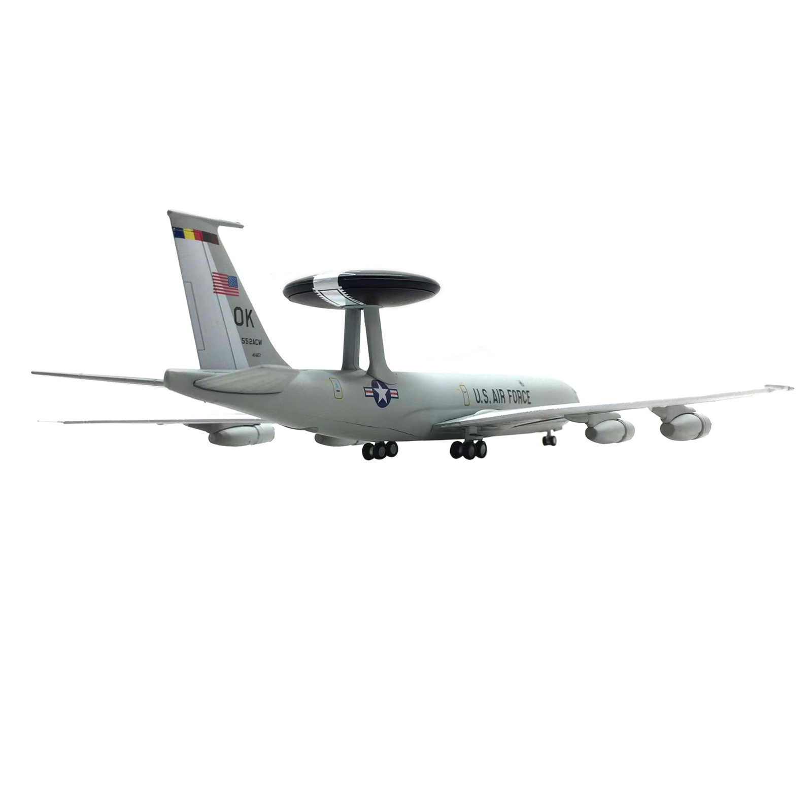 1/200 Scale US E-3 E3 Sentry AWACS Aircraft Model Plane Souvenir