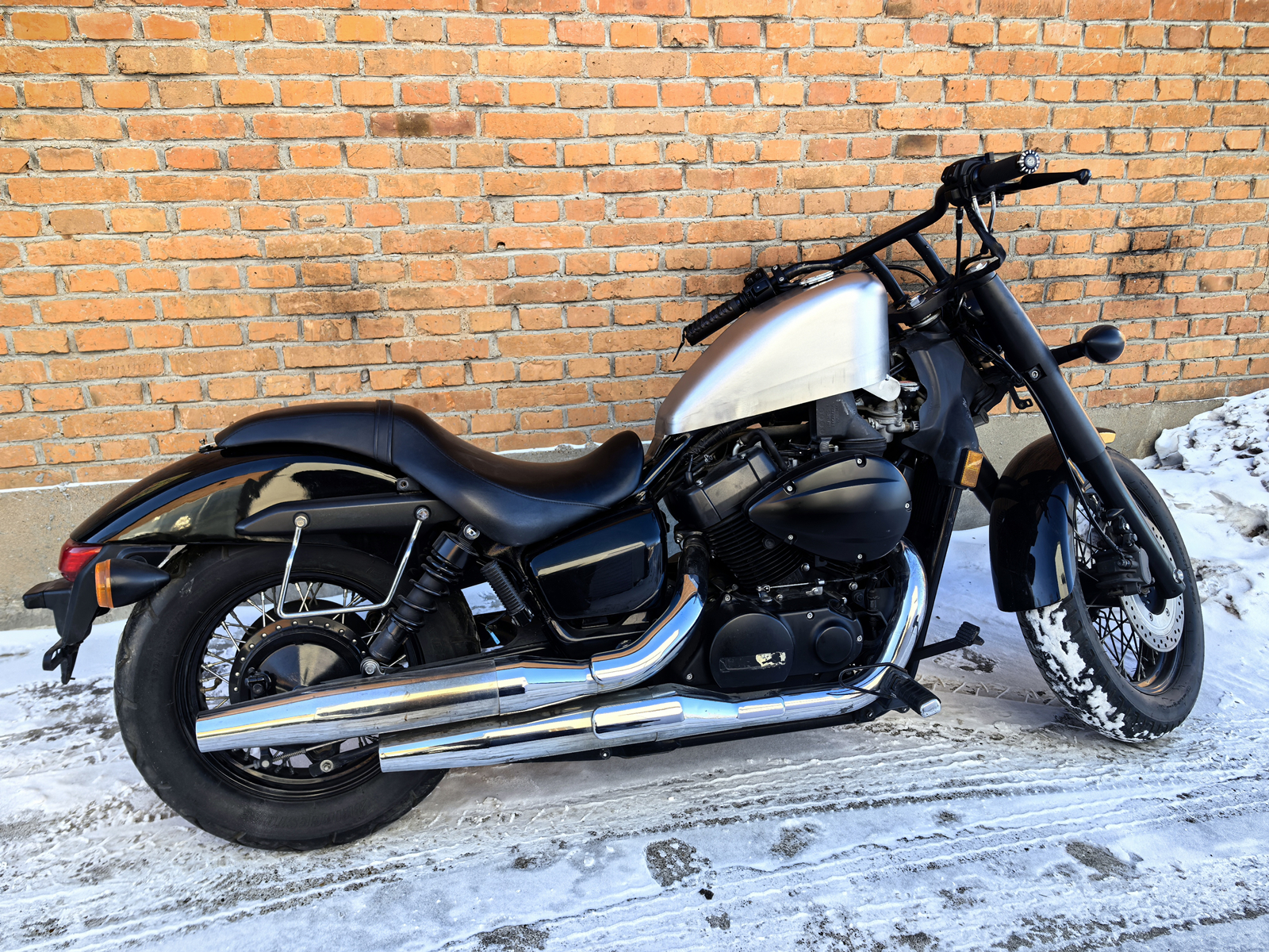 T-200　ホンダ　 シャドウ400&750　２００４～２００９年式 Motorcycle Petrol Gas Fuel Tank W/ Cap For HONDA VT750 SHADOW 750