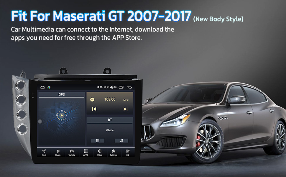 car radio for Maserati GT GranTurismo 2007-2017 multimedia player auto stereo upgrade