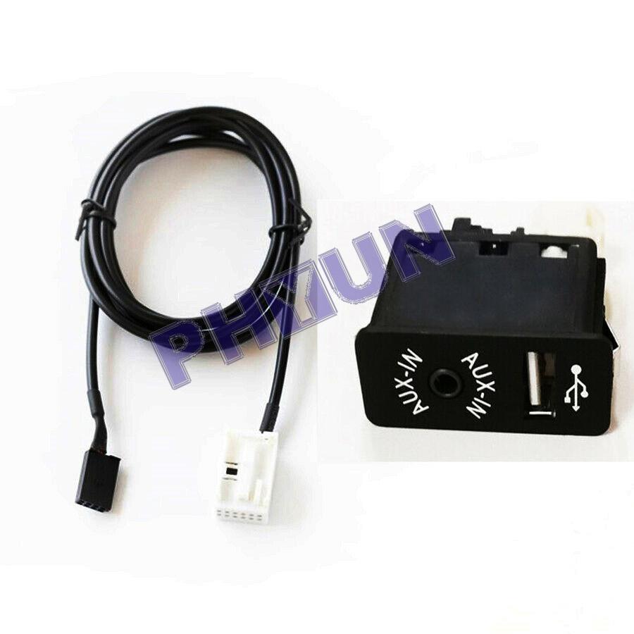 AuxIN USB Interface Audio Adapter Cable For BMW E60 E63