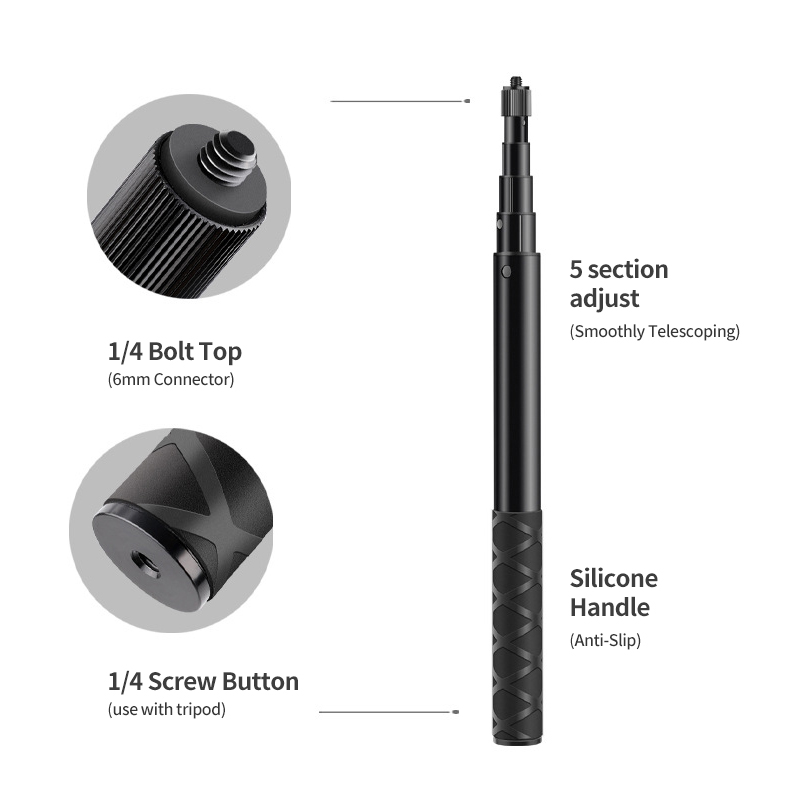 Higatful Motorfiets fietsstuur klembevestiging met 47 inch onzichtbare selfiestick compatibel voor Insta360 ONE X3 X2 X RS R Go 2 3 Action Camera Higatful Motorfiets fietsstuur klembevestiging met 47 inch onzichtbare selfiestick compatibel voor Insta360 ONE X3 X2 X RS R Go 2 3 Action Camera
