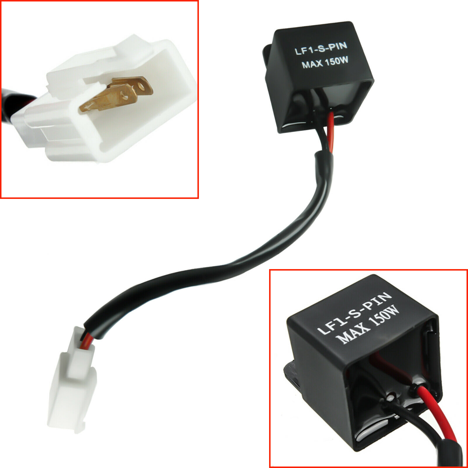 Zipelo 2 Pin Electronic Flasher Relay, 2 Pcs 12V Car LED Turn Signal Flasher 925489 - Foto 5
