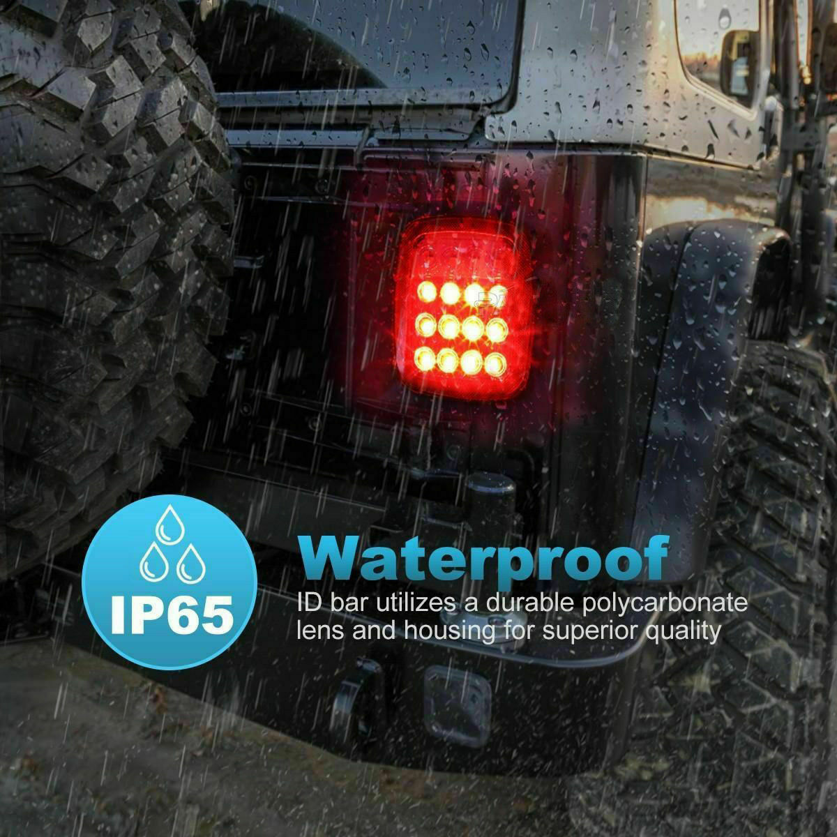 Turn Signal Light compatible with Jeep Wrangler YJ 94 RH and LH Lens and Housing Set of 2 Driver and Passenger Side