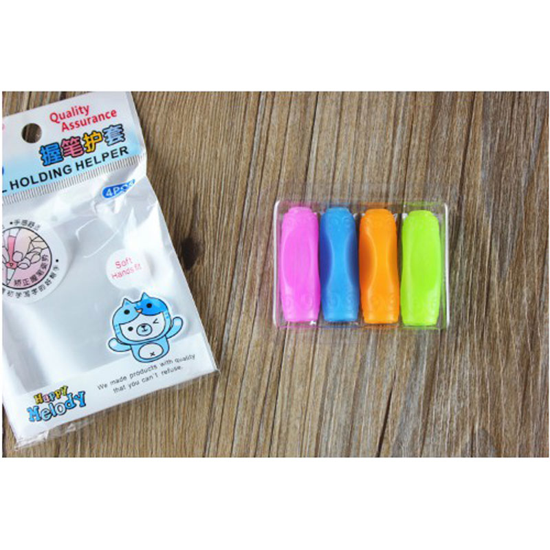 4 x Pencil Grips Occupational Therapy Handwriting Aid Kids Pen Control Cylinder