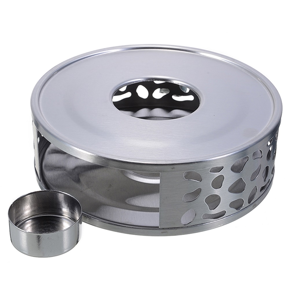 Stainless Steel Tea Warmer with Tea Light Holder for Tea and Coffee