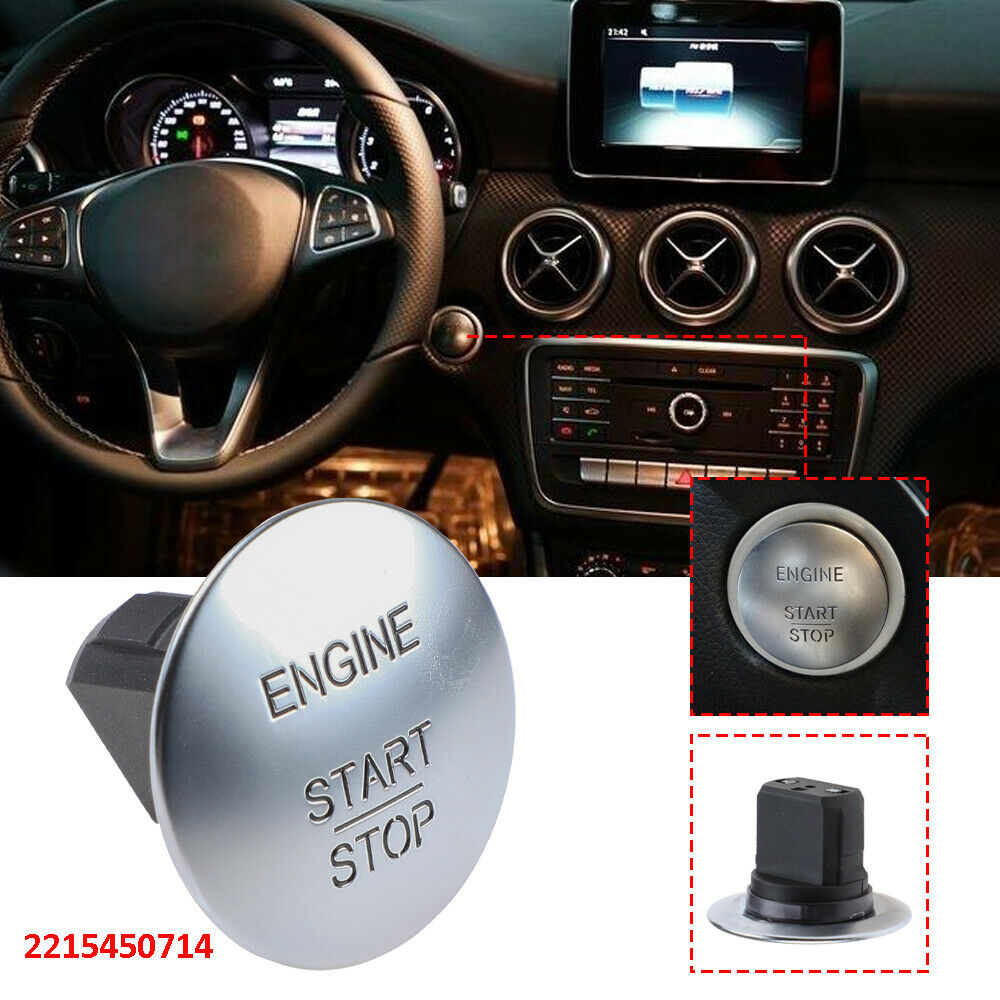 Mercedes-Benz 純正 エンジンスタートストッププッシュボタンスイッチ NEW 2215450714 Fits Mercedes Benz Start Stop Push Button Ignition