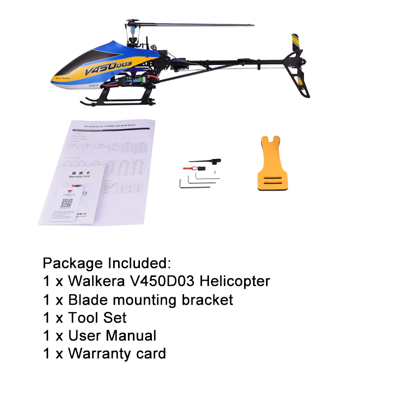 Walkera V450D03 6CH 6-Axis Stabilization System Single Blade BNF