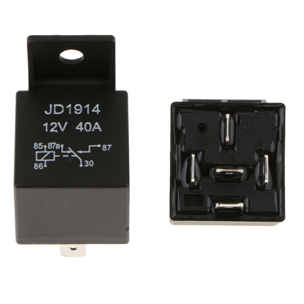 ETOPARS 5 Pack 40A 12V 5 Pin SPDT Relay Kit - Heavy Duty Automotive Relay For Fan, Fuel Pump, Horns