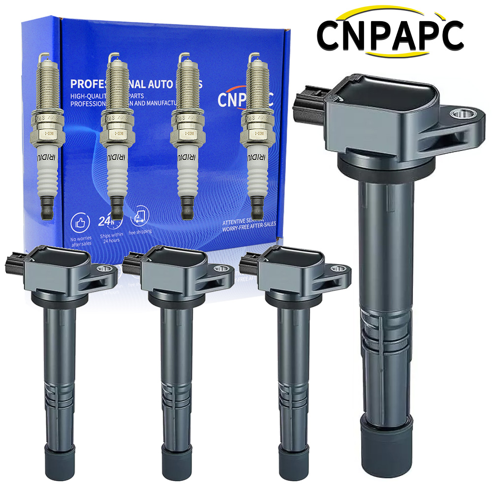 4 Coil 4 Plug Kit 4x Ignition Coils &amp; 4x NGK Platinum Spark Plugs For 2008-2012 Honda Accord 2.4L 2008 Honda Accord V6 Spark Plugs