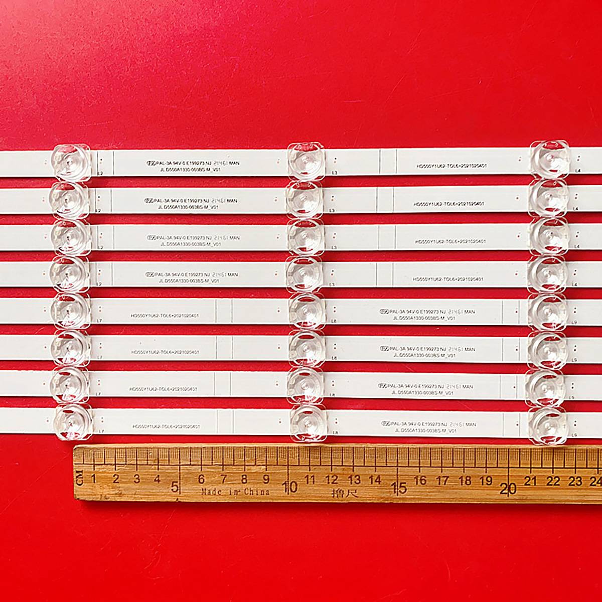 Striscia LED 10LED Per Hisense 55A6GV 55R6G 55A6G 55R6095G5 - Foto 8