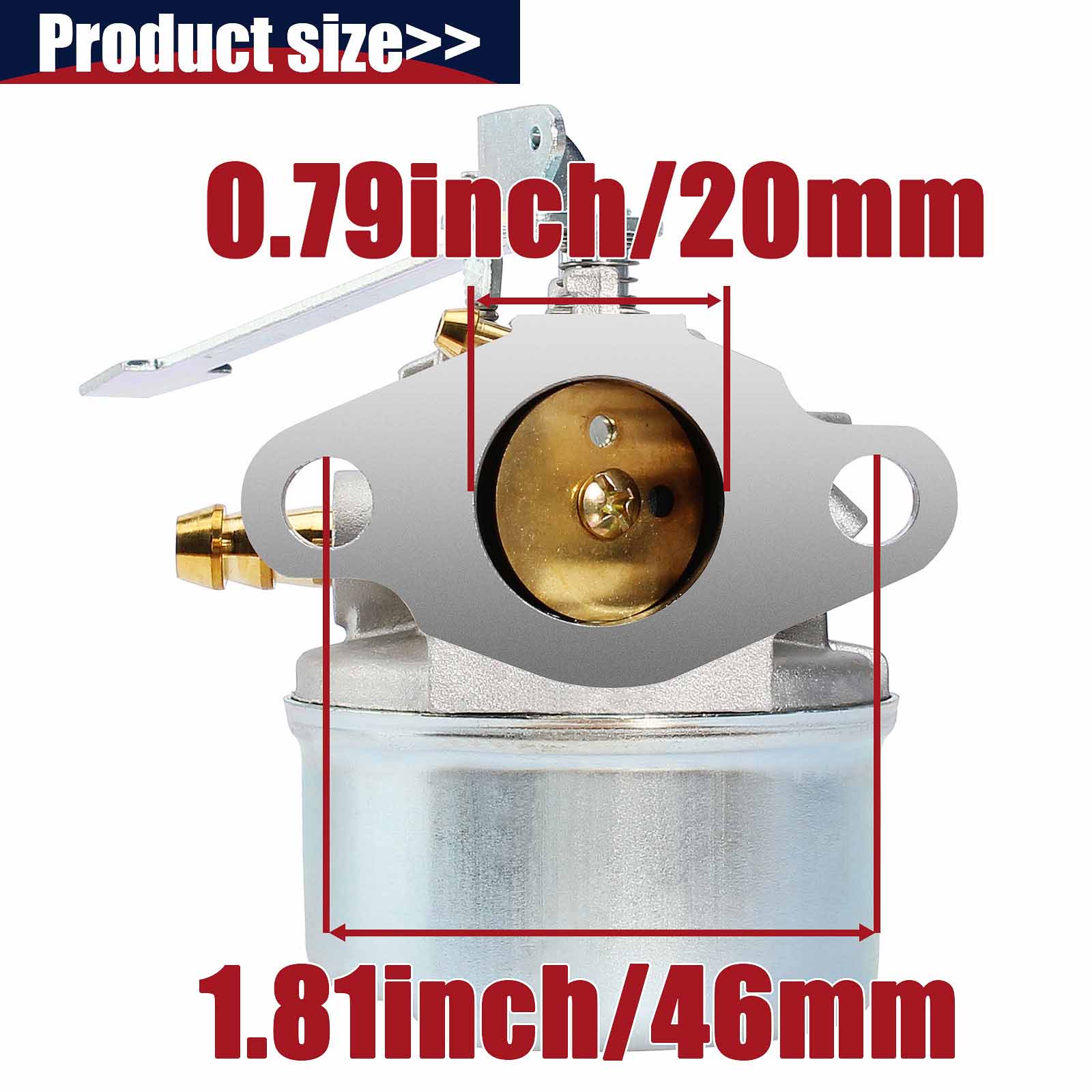 QAZAKY Carburetor Replacement for Tecumseh 632552 632557 632557A 632560 632560A 632641 640086 640086A 640092 640092A 640098 640098A 640311 HSK600 HSK635 TH098SA 3HP 3.25HP 3.5HP 3.75HP Snowblower Carb