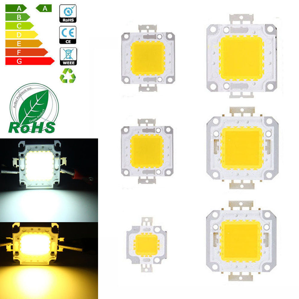 10W 12V / 36V 20W 30W 50W 70W 100W LED Chip COB Chips High