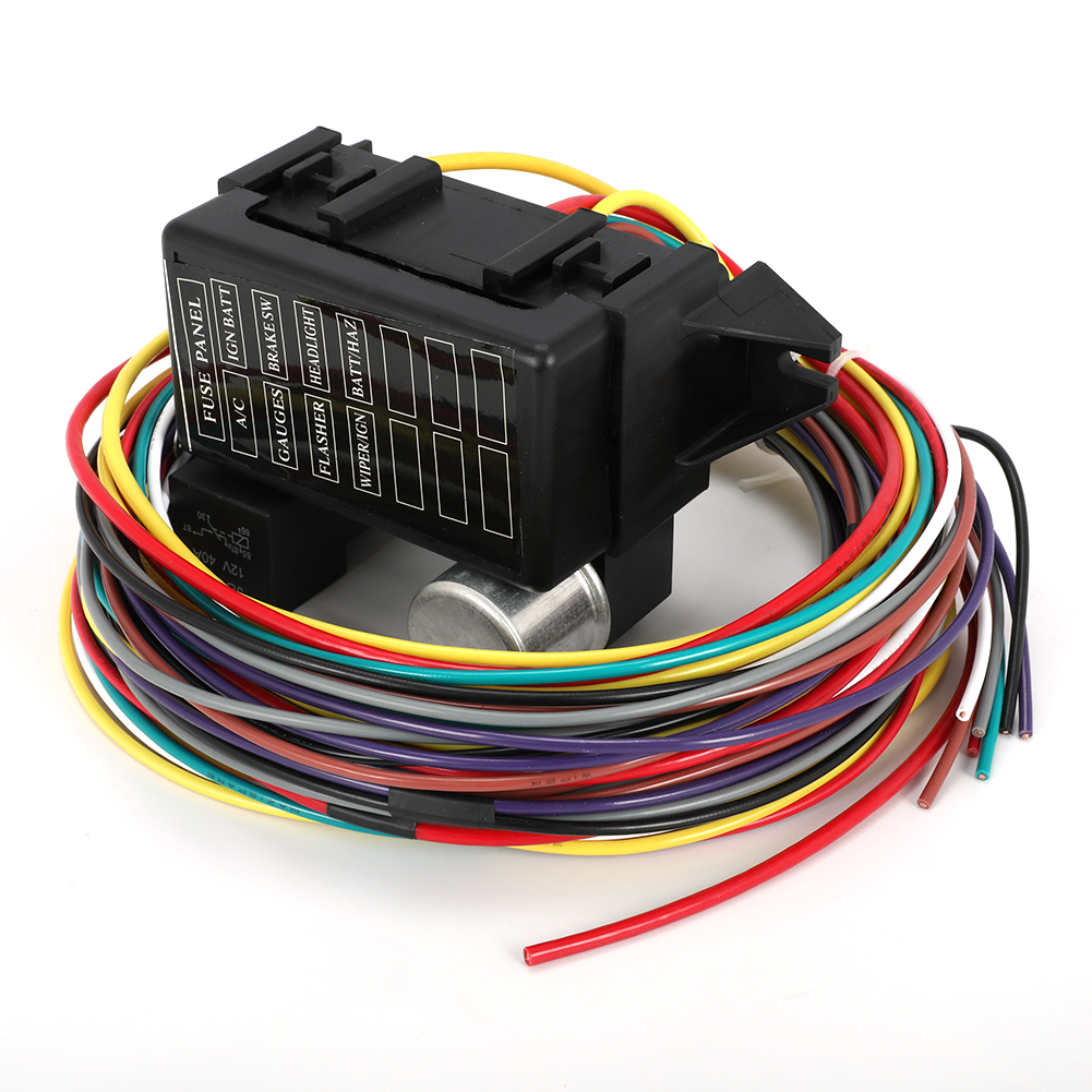 Speedway 8 Circuit Universal Muscle Car Wiring Harness w/ Detailed