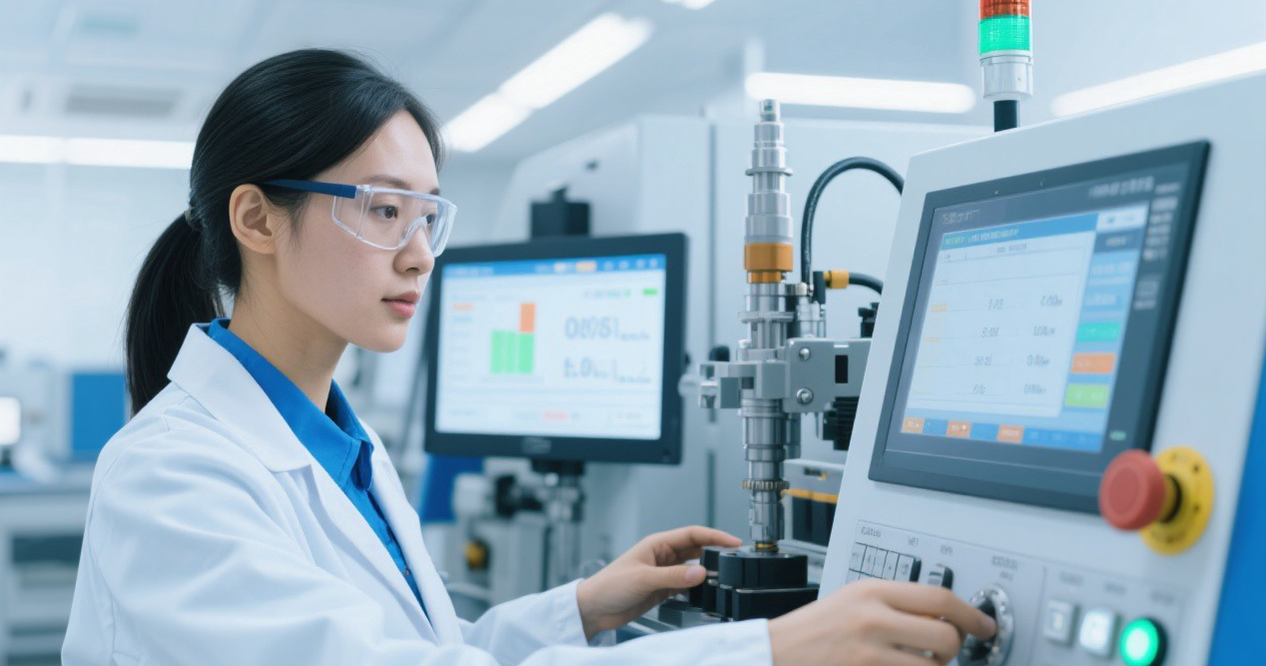 Advanced quality control laboratory with state-of-the-art testing equipment