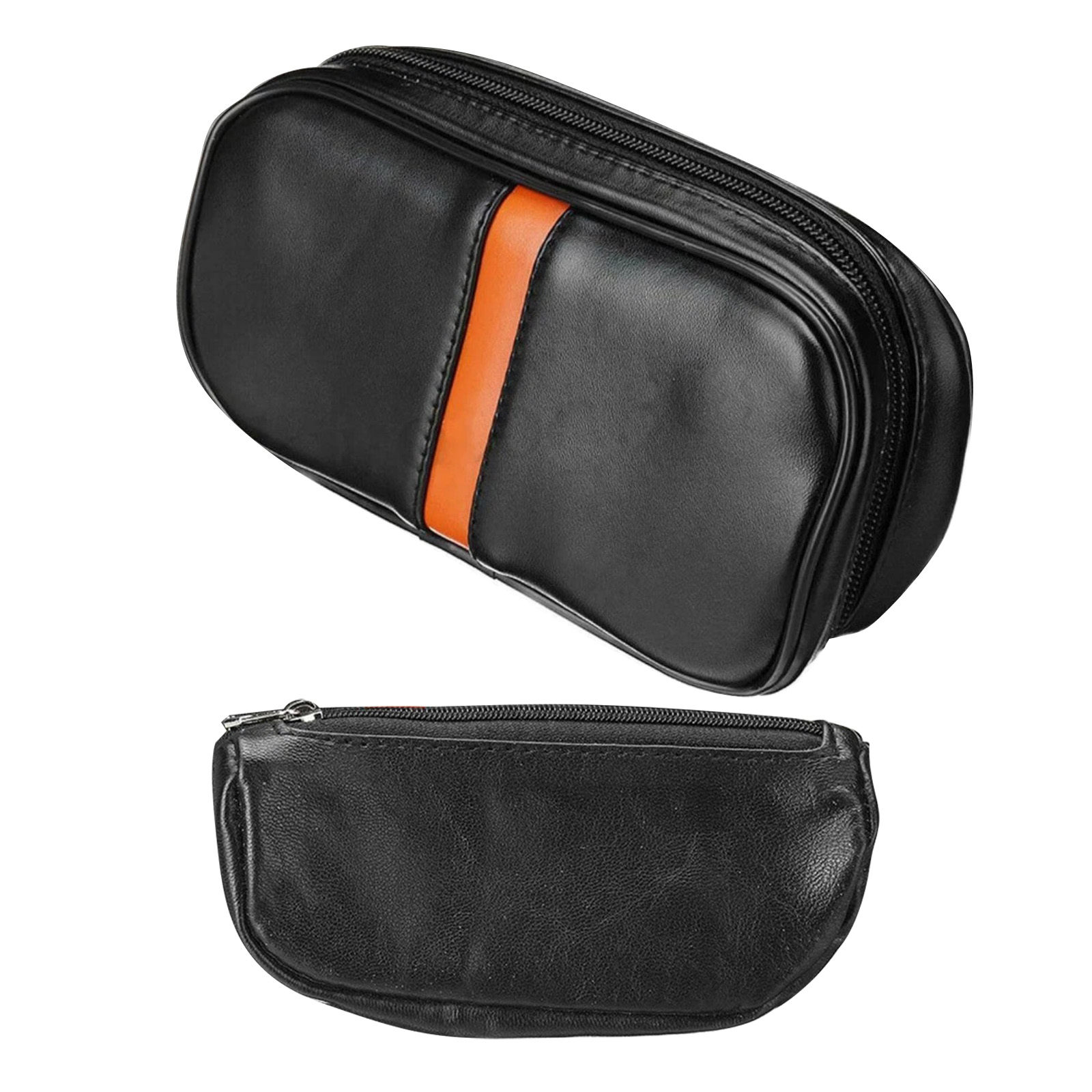 tobacco pouch design Genuine Leather Smoking Pipe Pouch with Tobacco Bag Compact Portable Design