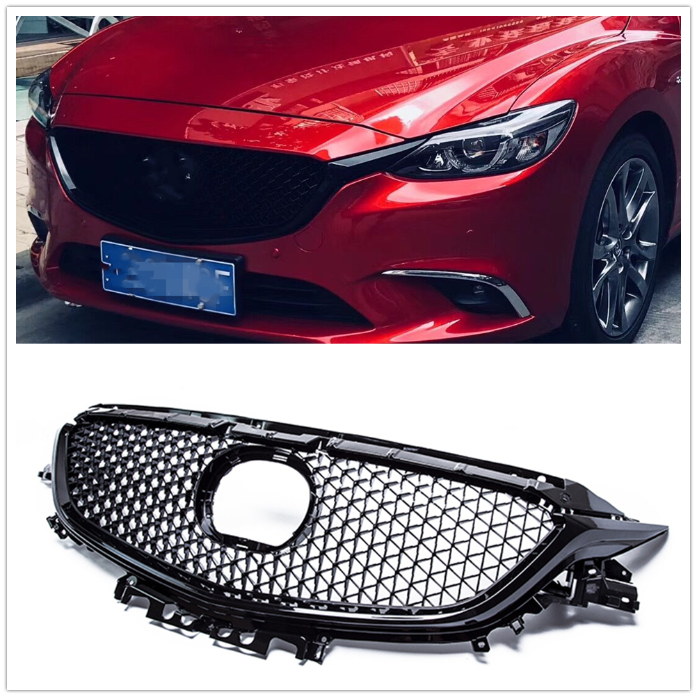 Front Bumper Grill Mesh Grille For Mazda 6 Atenza 2017