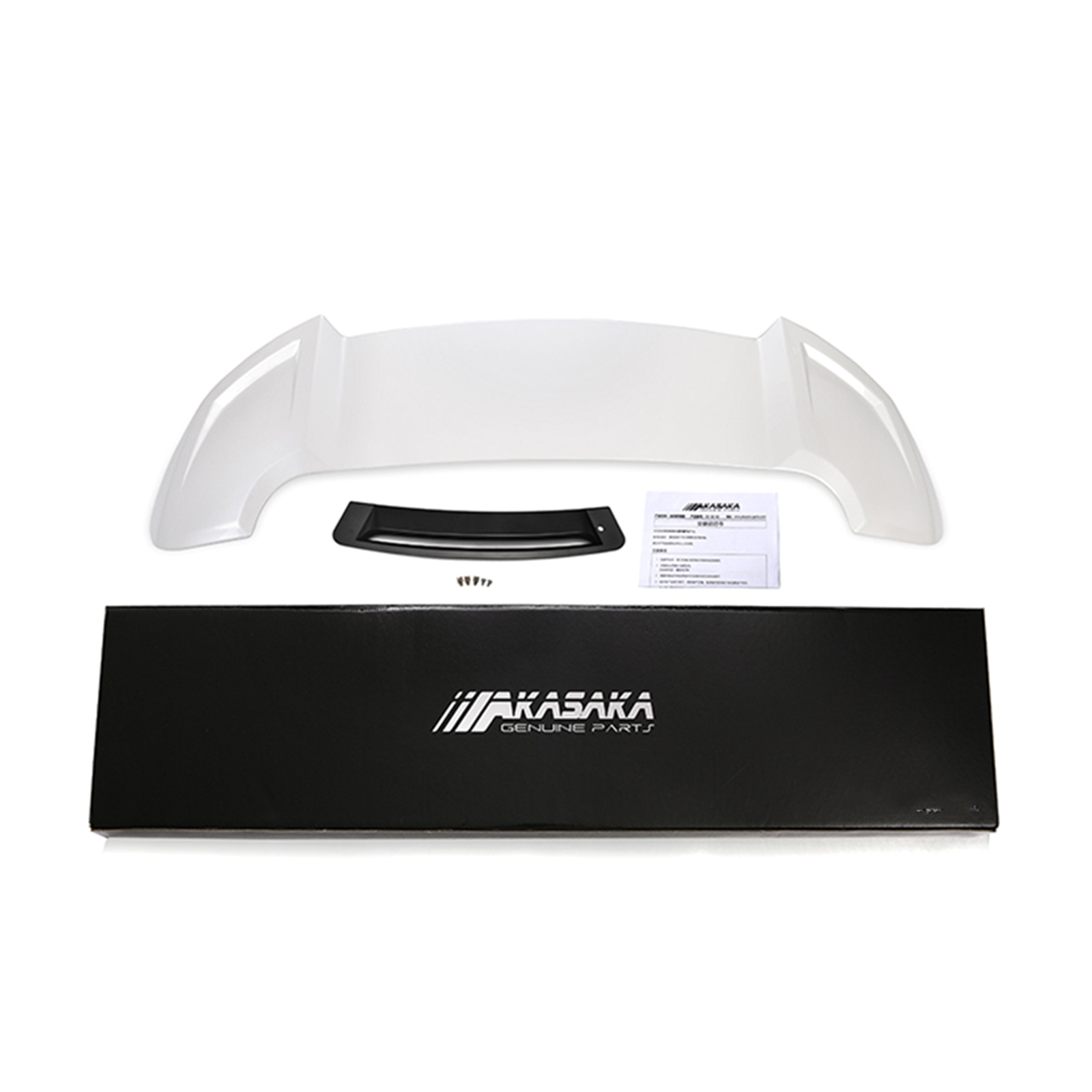 3X For Honda Accord 2018-19 ABS Gloss white Front Bumper Lip Spoiler Base Model