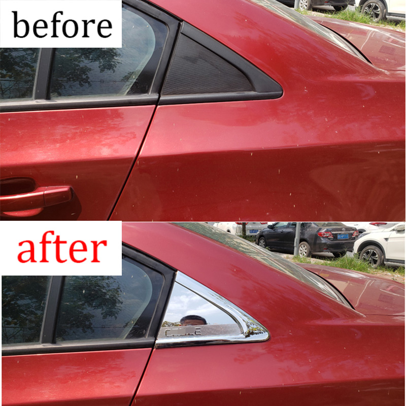 FOR Chevrolet-Cruze 2009-2015 Chrome Rear Side Window Quarter Louver ...