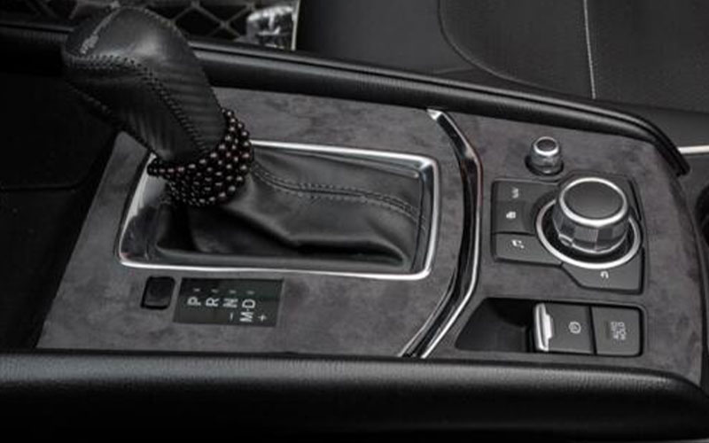 For Mazda CX-5 CX5 2017-2021 Grey Suede Central Console Gear Shift