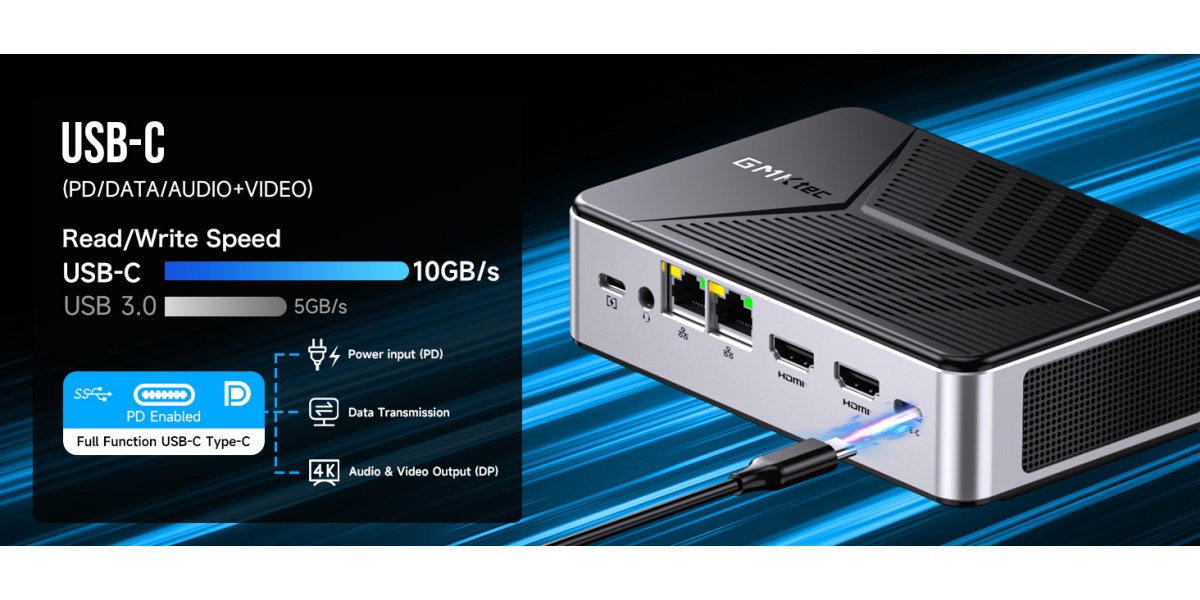GMKtec G9 Mini PC Intel N150 3.6GHz 12GB RAM 64GB EMMC 0TB Windows