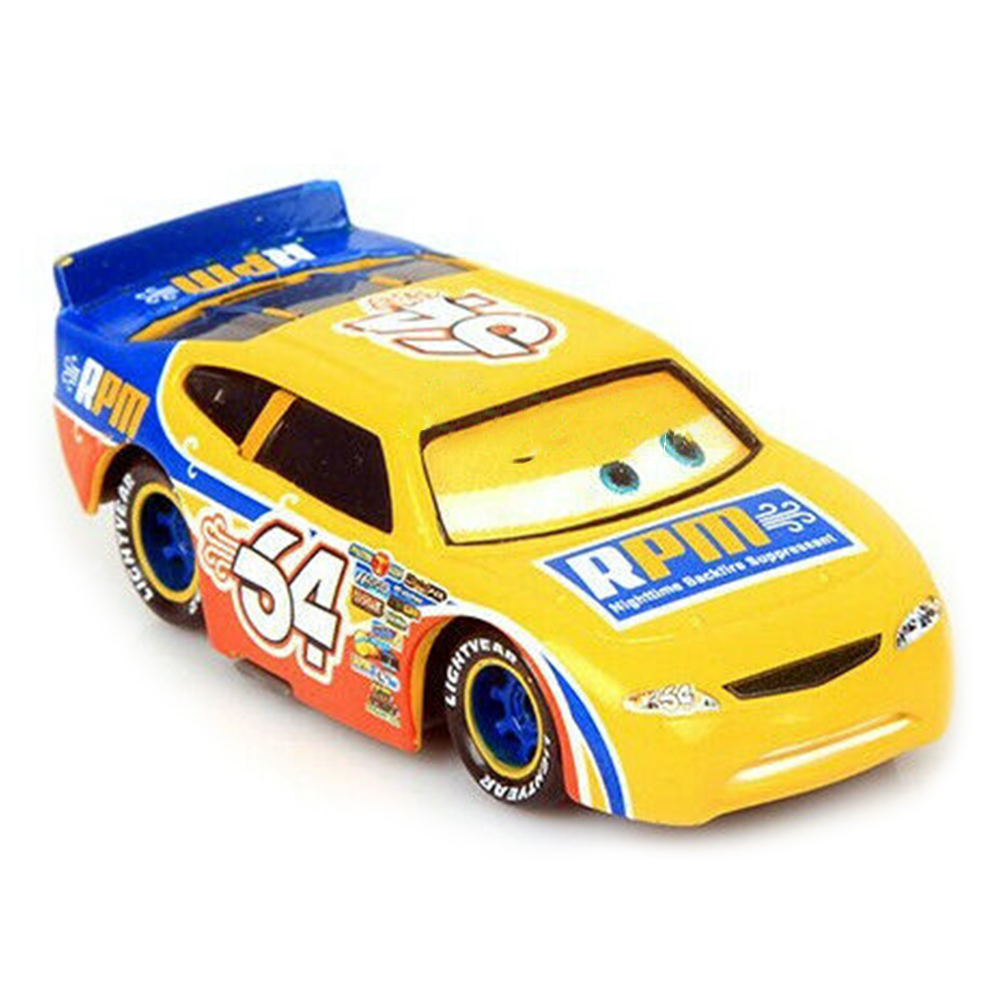 Set of 2 Disney Pixar Cars Rare No.64 RPM Hauler Truck Diecast