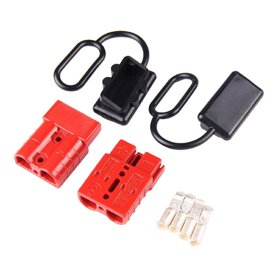 4Pcs 50A 6-8 Gauge Battery Quick Connect//Disconnect Winch Wire Harness Plug Kit